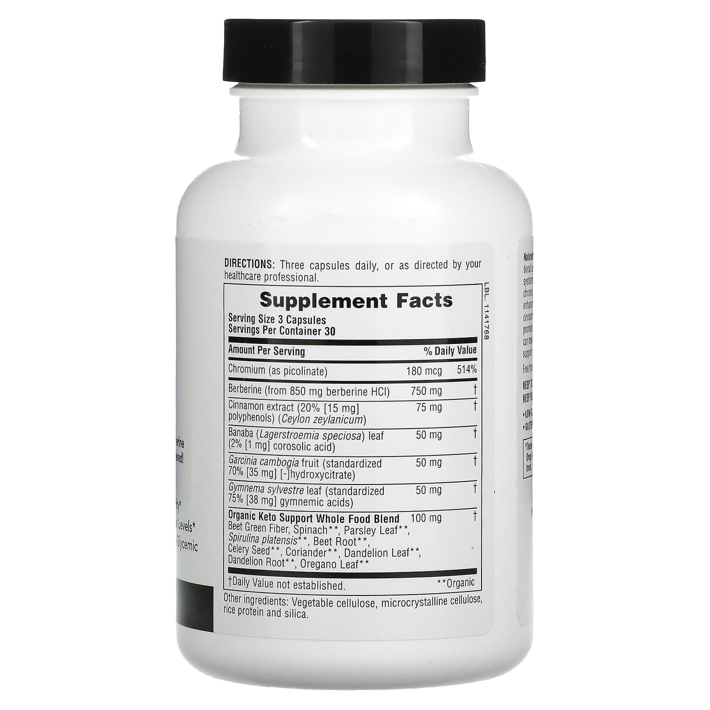 Nature's Plus, Keto Living, Sugar Control, 90 Capsules UPC 097467820043 | Hilife Vitamins