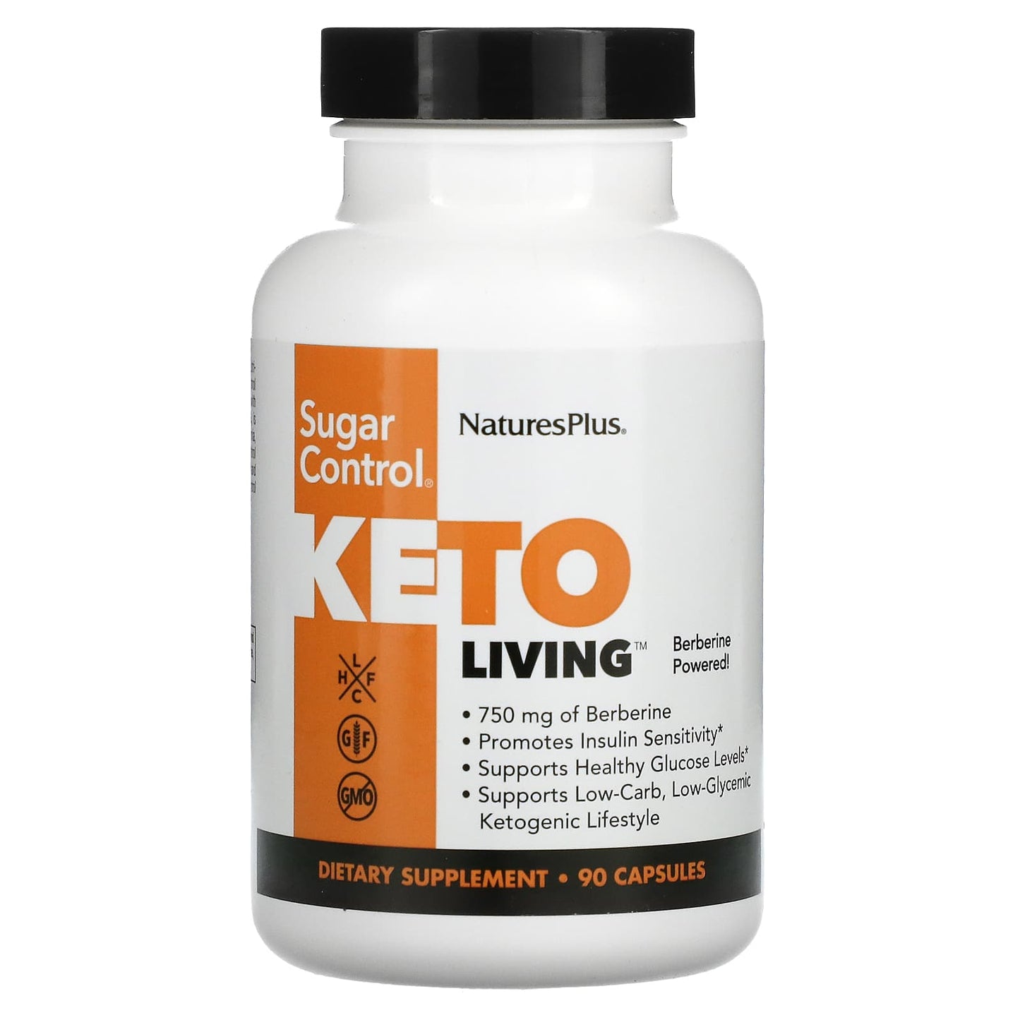 Nature's Plus, Keto Living, Sugar Control, 90 Capsules UPC 097467820043 | Hilife Vitamins