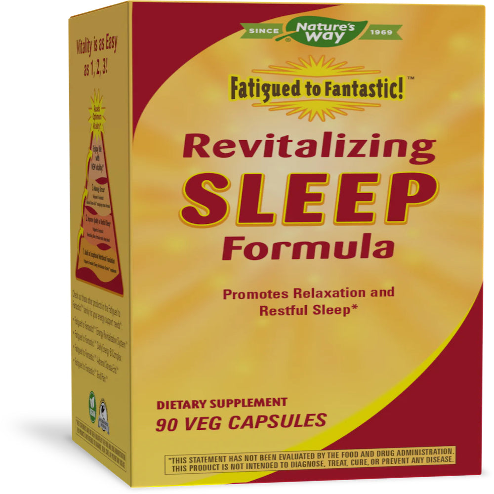 Nature’s Way, Revitalizing Sleep Formula, 90 Vegetarian Capsules UPC 763948032396 | Hilife Vitamins