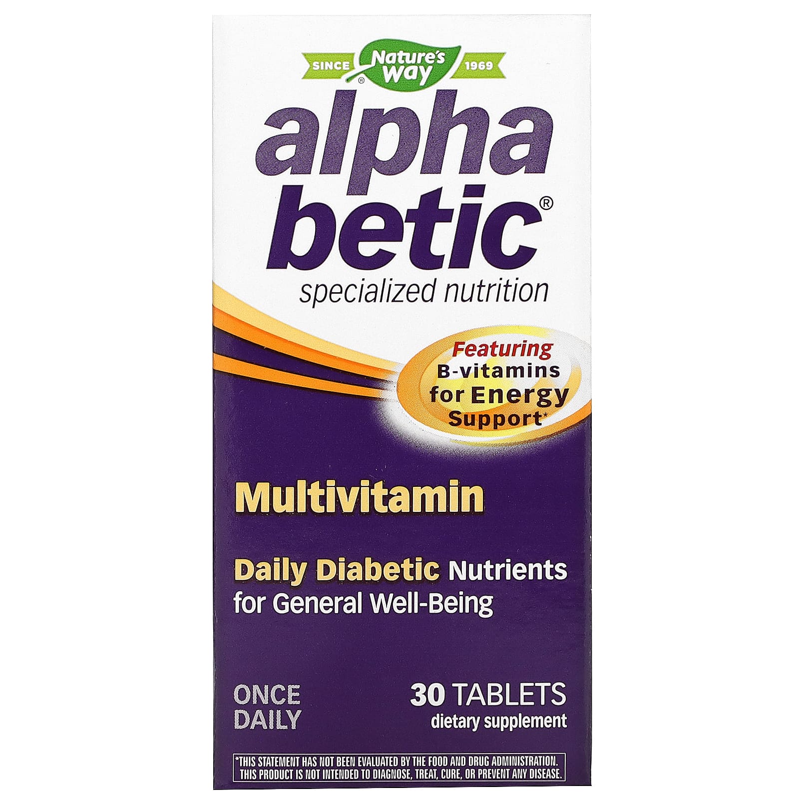 Nature’s Way, Alpha Betic For People with Diabetes, 30 Tablets UPC 020065600380 | Hilife Vitamins