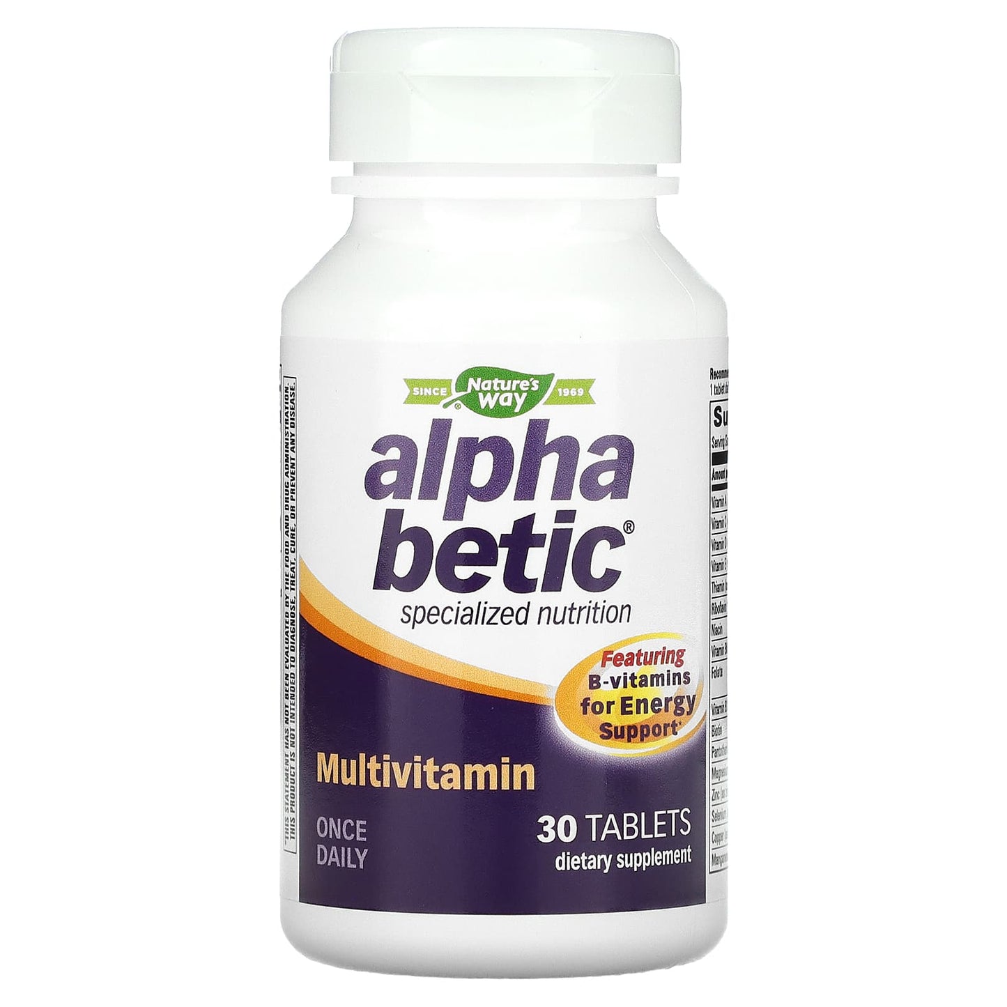 Nature’s Way, Alpha Betic For People with Diabetes, 30 Tablets UPC 020065600380 | Hilife Vitamins