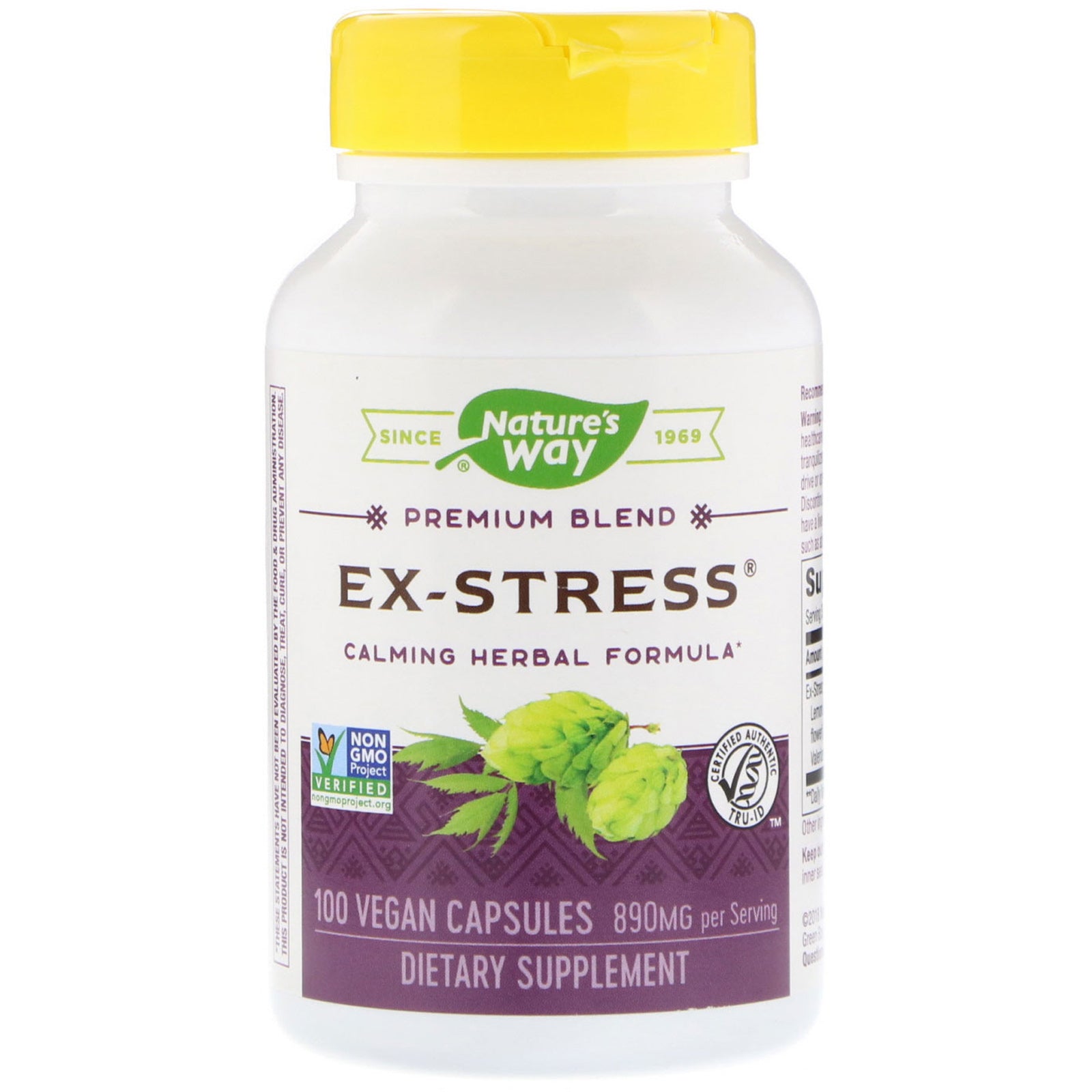Nature’s Way, Ex-Stress, 100 Vegetarian Capsules UPC 033674000502 | HiLife Vitamins