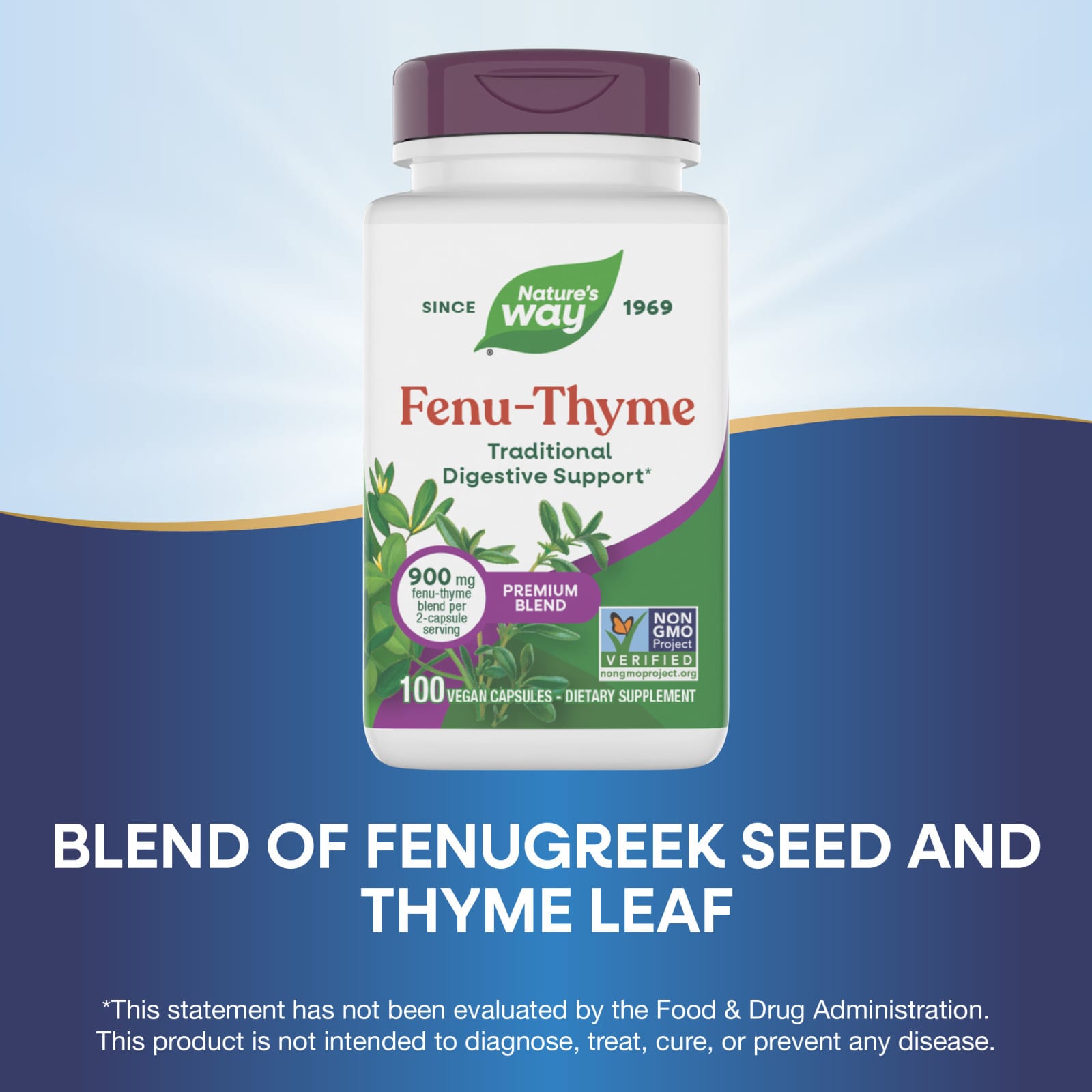 Nature’s Way, Fenu-Thyme, 100 Vegetarian Capsules UPC 033674003503 | Hilife Vitamins