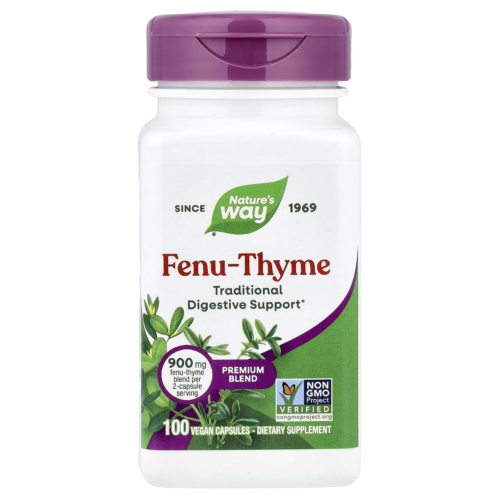 Nature’s Way, Fenu-Thyme, 100 Vegetarian Capsules UPC 033674003503 | Hilife Vitamins