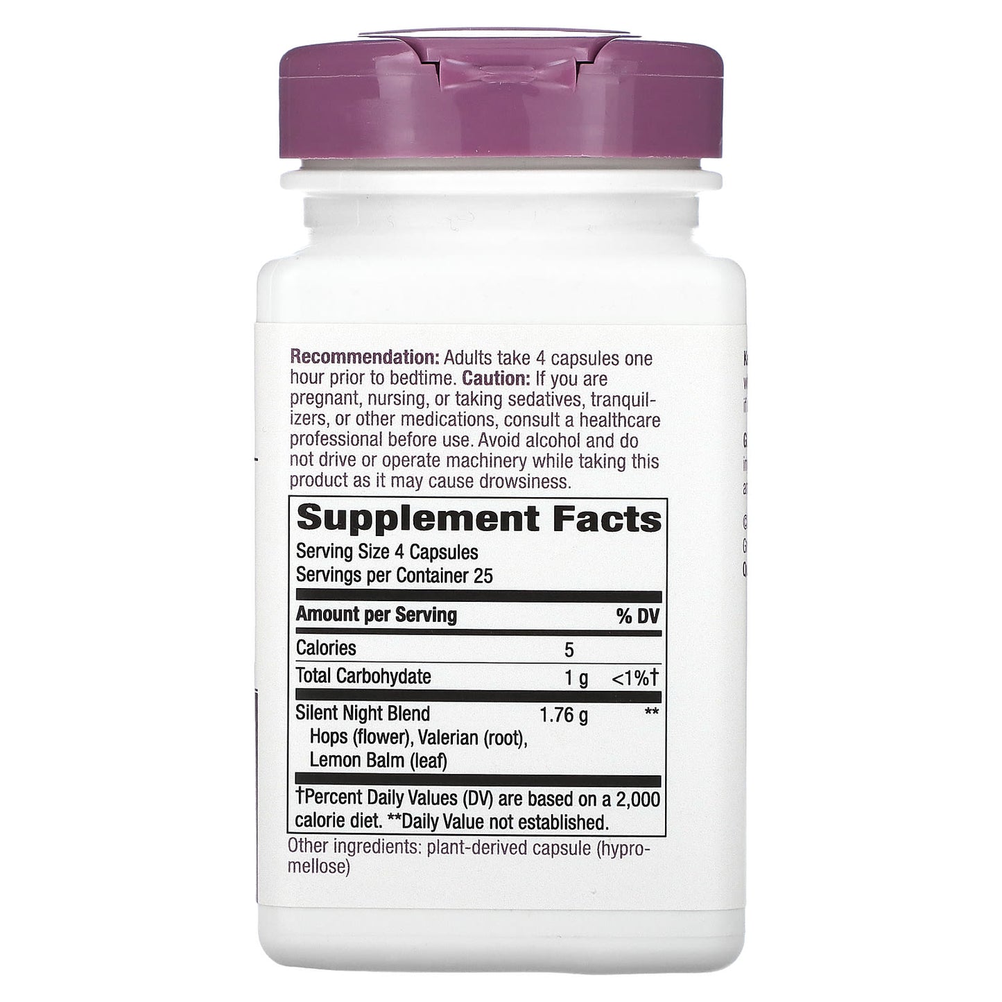Nature’s Way, Silent Night, 100 Vegetarian Capsules UPC 033674004012 | HiLife Vitamins