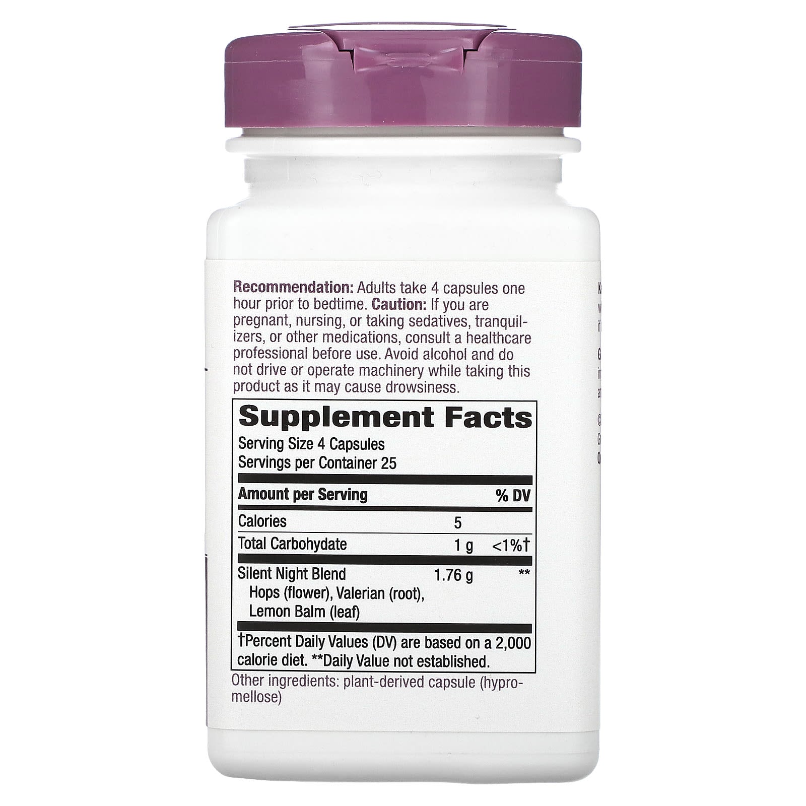 Nature’s Way, Silent Night, 100 Vegetarian Capsules UPC 033674004012 | HiLife Vitamins