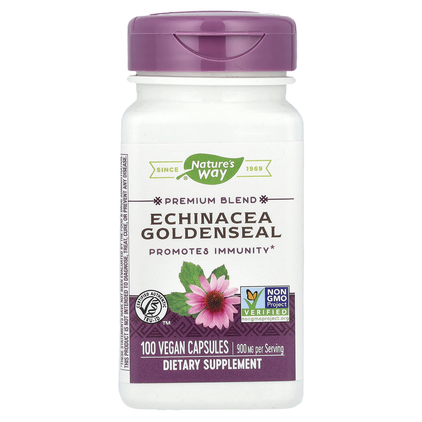 Nature’s Way, Echinacea Goldenseal, 900 mg, 100 Vegan Capsules UPC 033674004159 | Hilife Vitamins