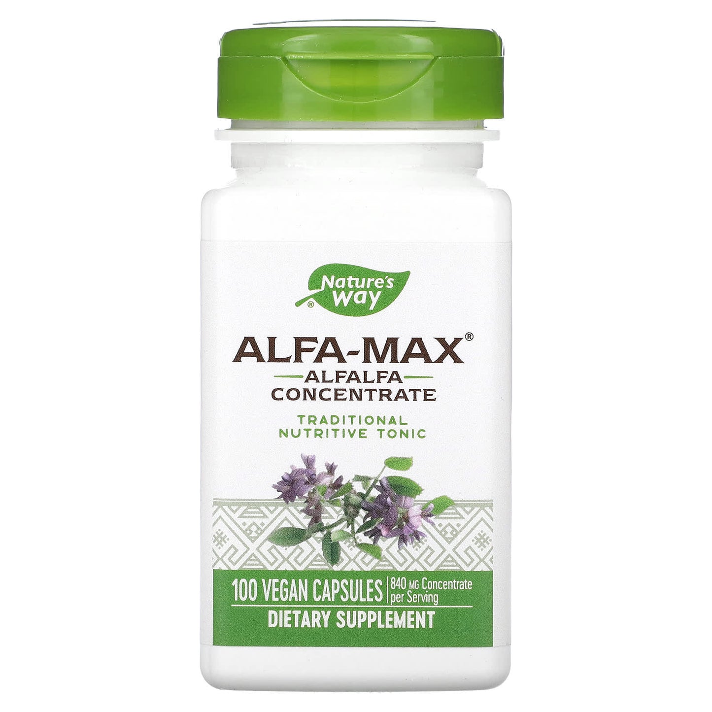 Nature’s Way, Alfa-Max, 100 Vegetarian Capsules UPC 033674020111 | Hilife Vitamins