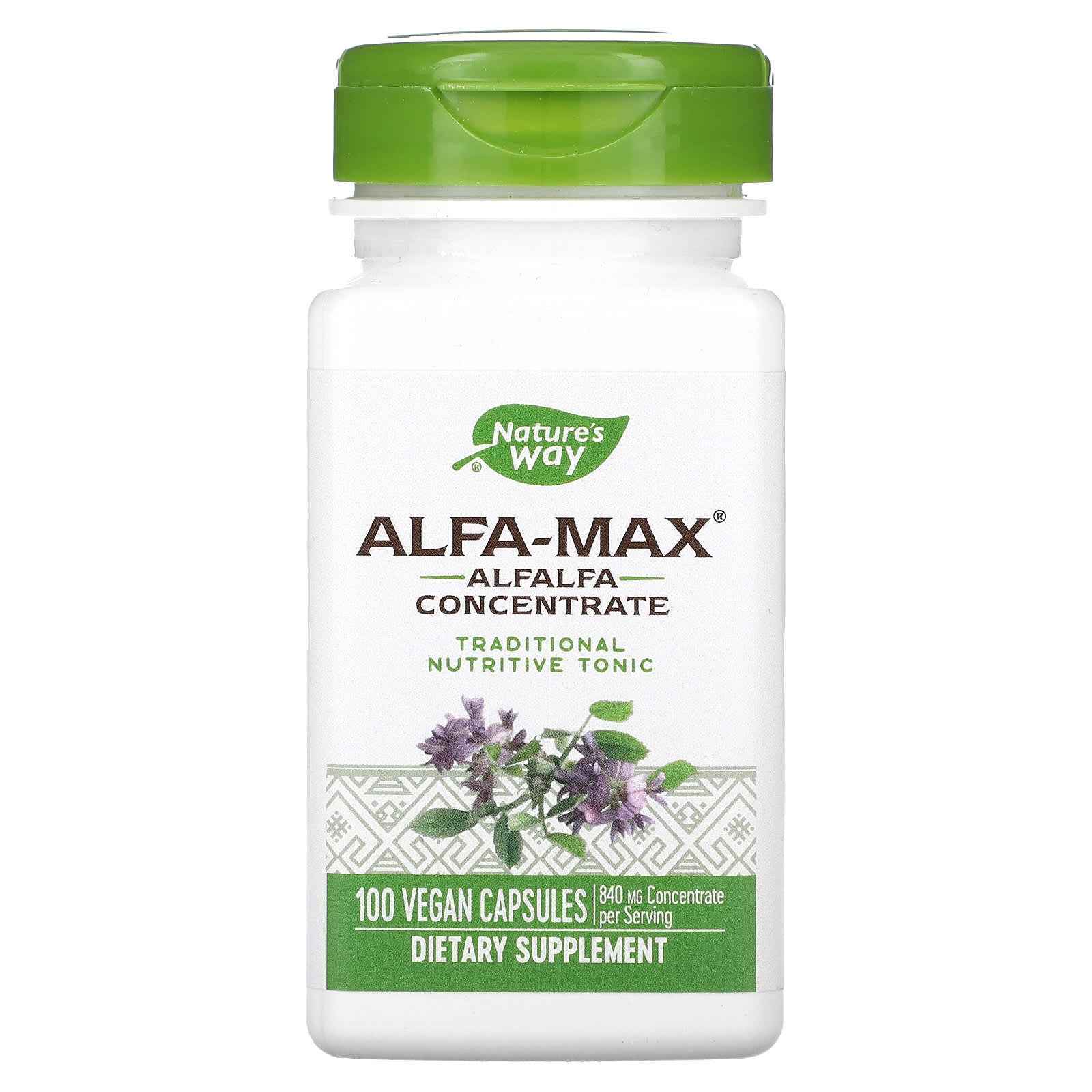 Nature’s Way, Alfa-Max, 100 Vegetarian Capsules UPC 033674020111 | Hilife Vitamins