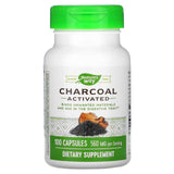 Nature’s Way, Charcoal, Activated, 100 Capsules - 033674020708 | Hilife Vitamins