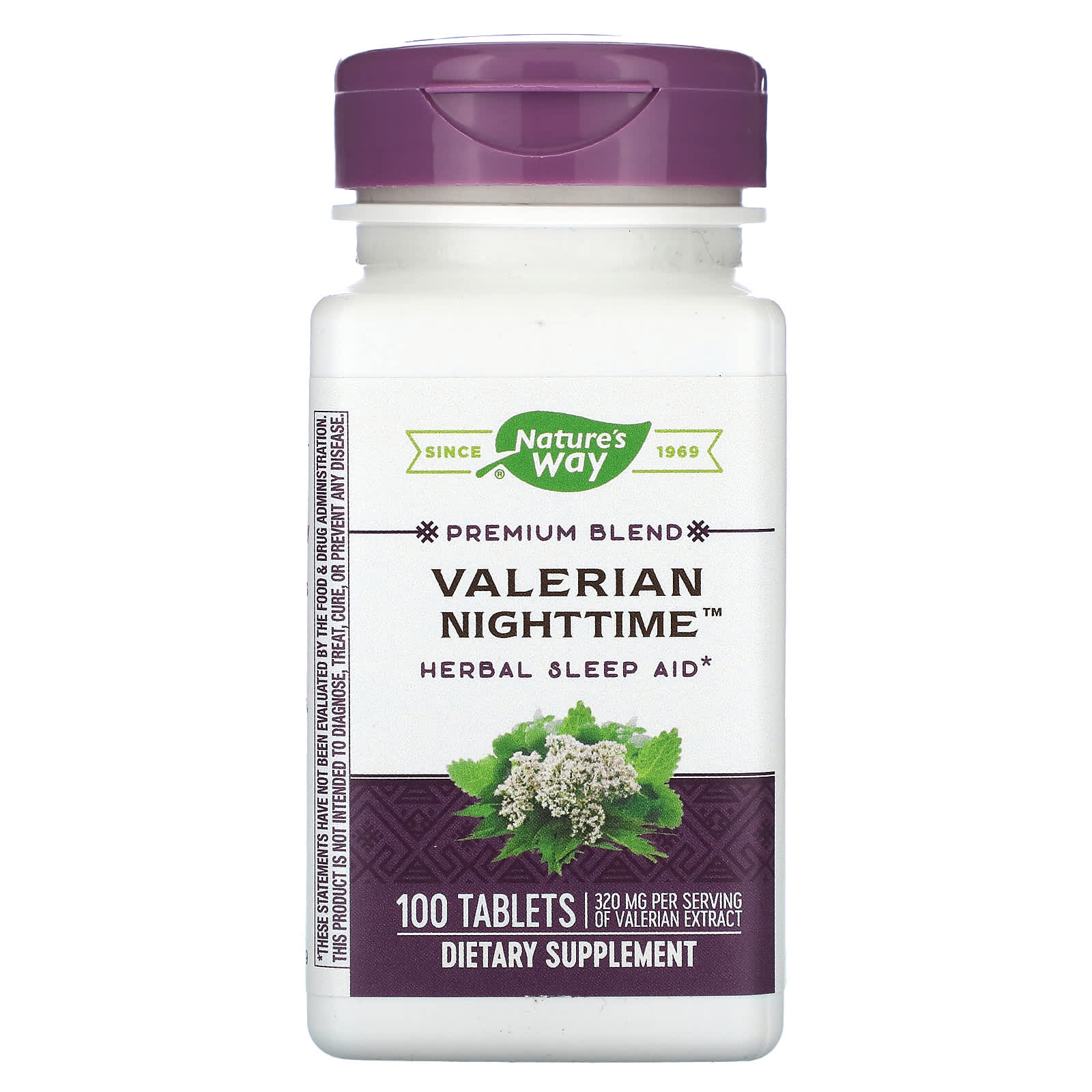 Nature’s Way, Valerian Nighttime, 100 Tablets - 033674066409 | Hilife Vitamins