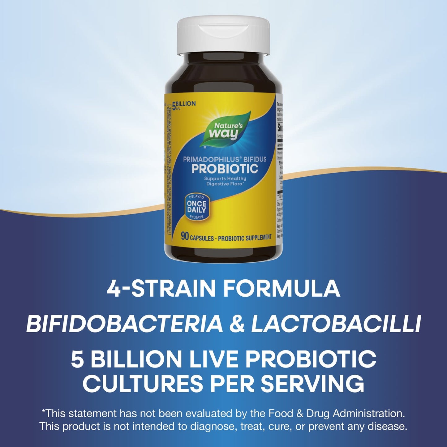 Nature’s Way, Primadophilus/Bifidus Adult, 90 Vegetarian Capsules UPC 033674068601 | Hilife Vitamins
