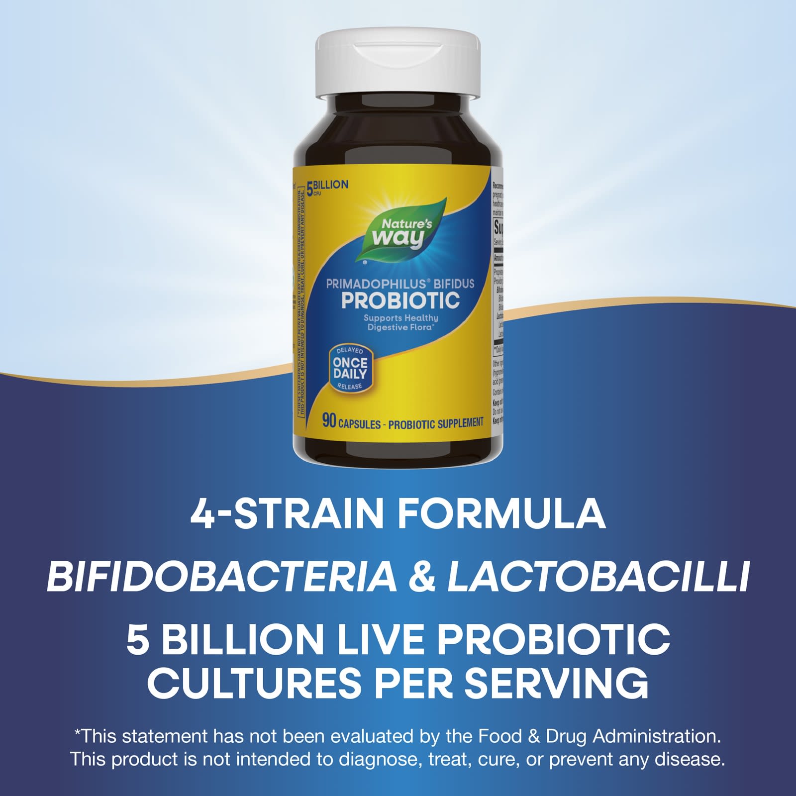 Nature’s Way, Primadophilus/Bifidus Adult, 90 Vegetarian Capsules UPC 033674068601 | Hilife Vitamins