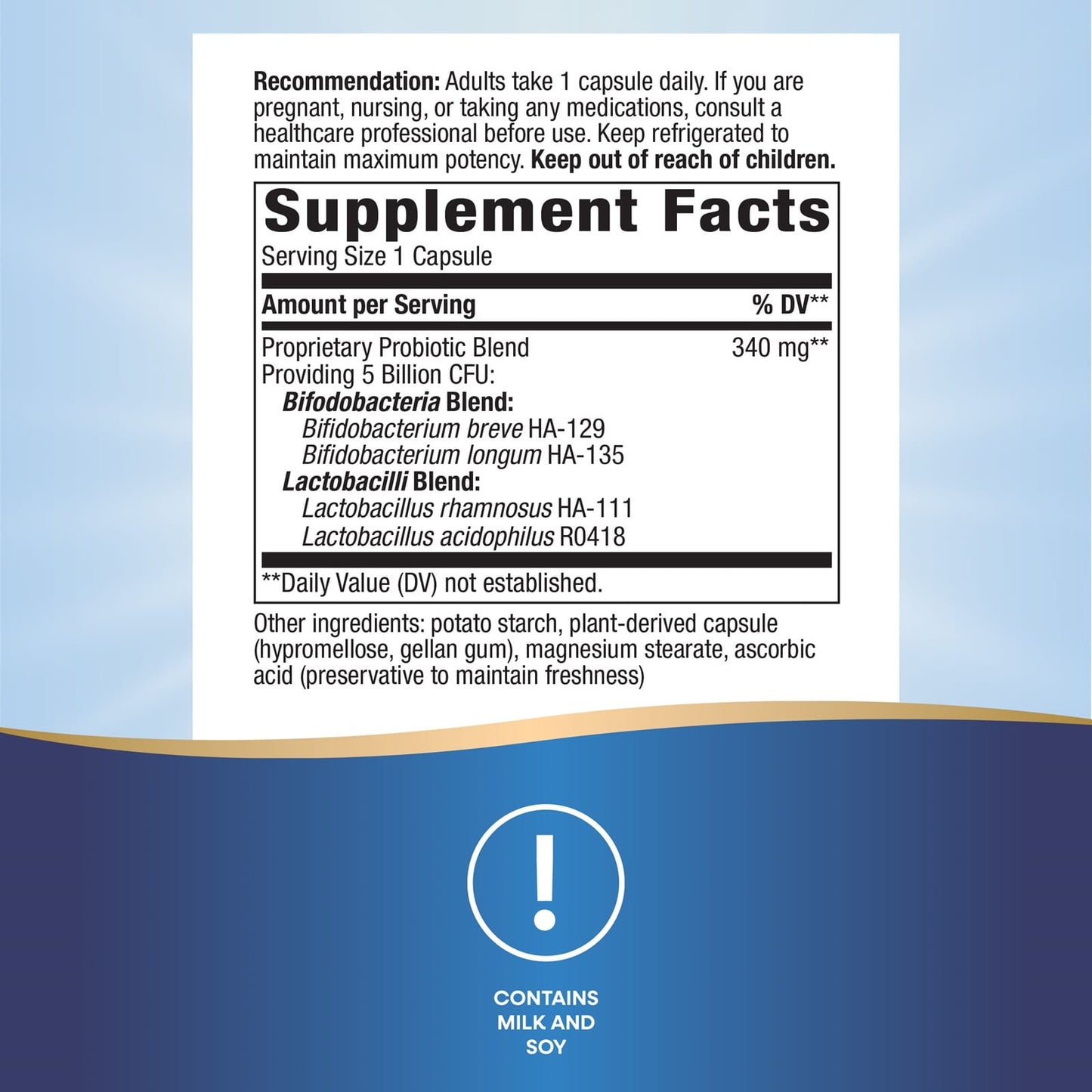 Nature’s Way, Primadophilus/Bifidus Adult, 90 Vegetarian Capsules UPC 033674068601 | Hilife Vitamins
