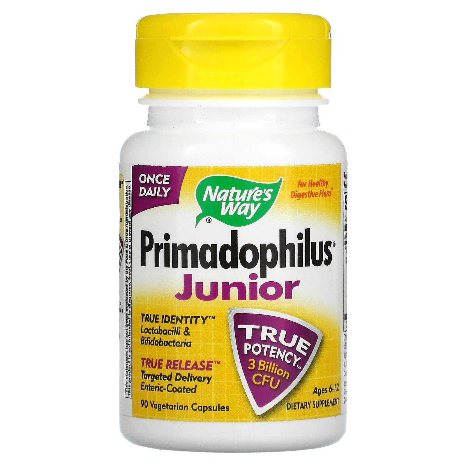 Nature’s Way, Primadophilus/Junior, 90 Vegetarian Capsules UPC 033674068700 | HiLife Vitamins