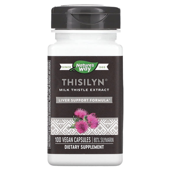 Nature’s Way, Thisilyn Milk Thistle Extract, 100 Vegetarian Capsules - 033674069585 | Hilife Vitamins