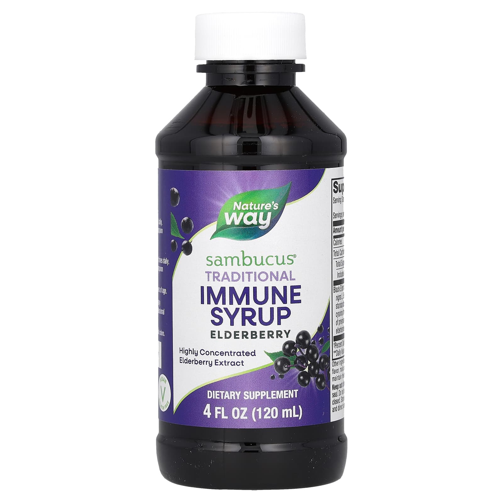 Nature’s Way, Sambucus Regular Syrup, 4 Oz UPC 033674069707 | Hilife Vitamins