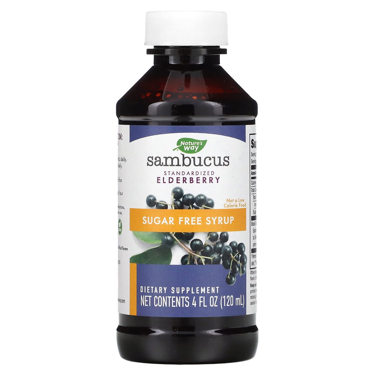 Nature’s Way, Sambucus Sugar-Free Syrup, 4 Oz - [product_sku] | HiLife Vitamins