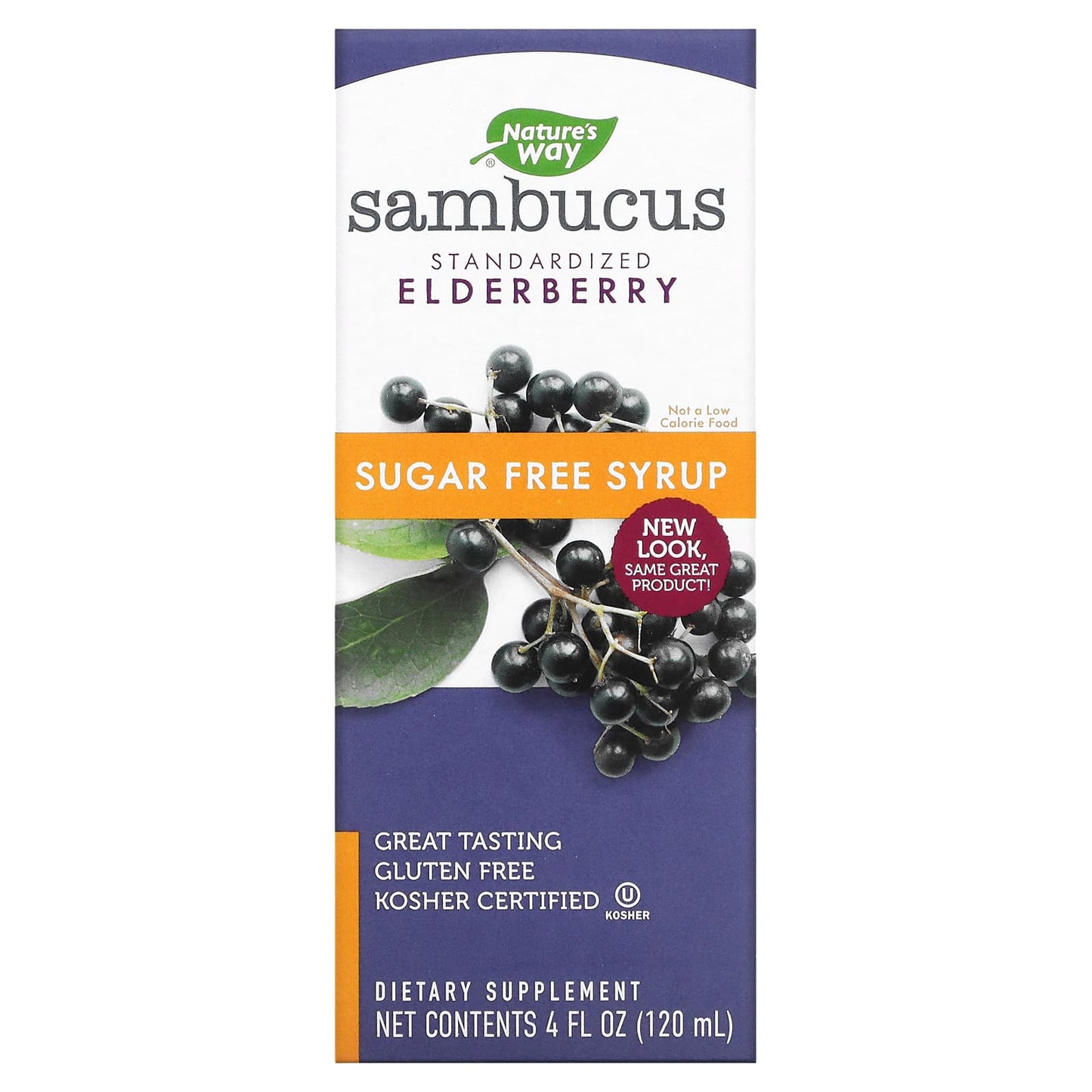 Nature’s Way, Sambucus Sugar-Free Syrup, 4 Oz UPC 033674069714 | Hilife Vitamins