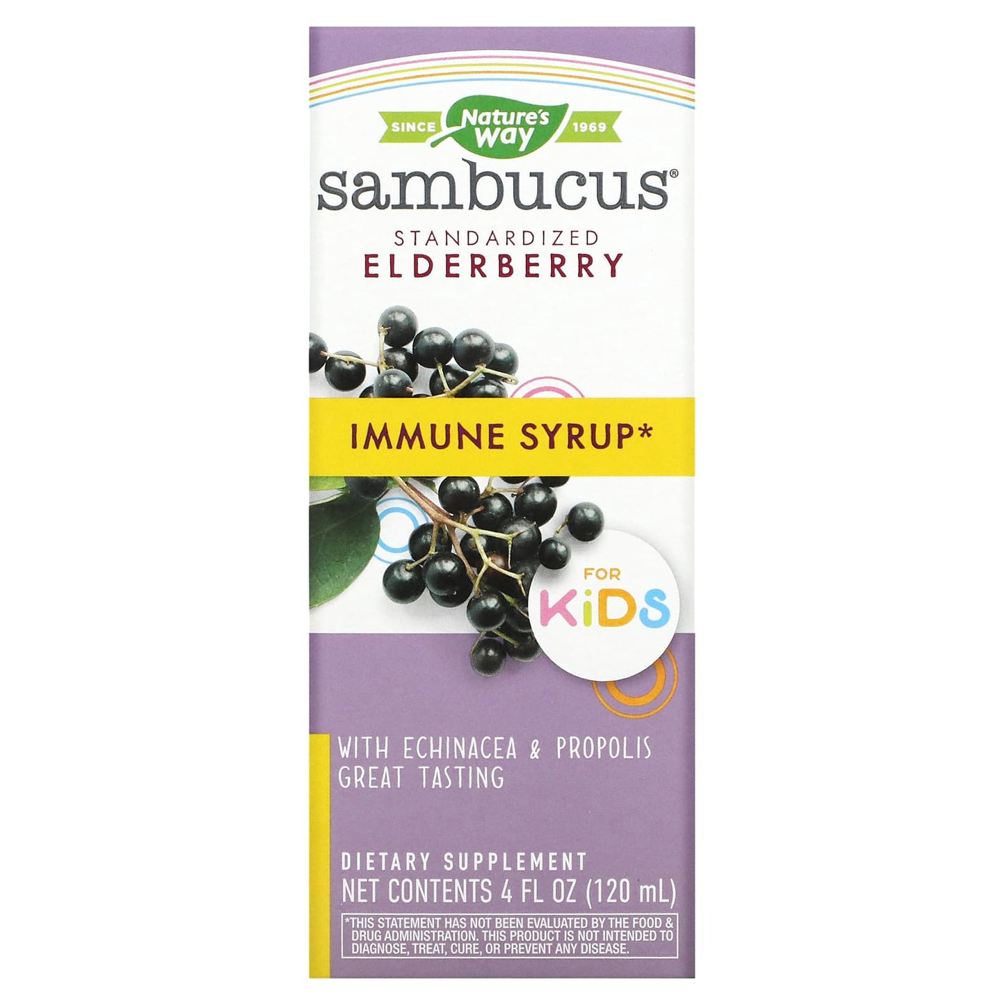 Nature’s Way, Sambucus For Kids, 4 Oz UPC 033674069738 | Hilife Vitamins
