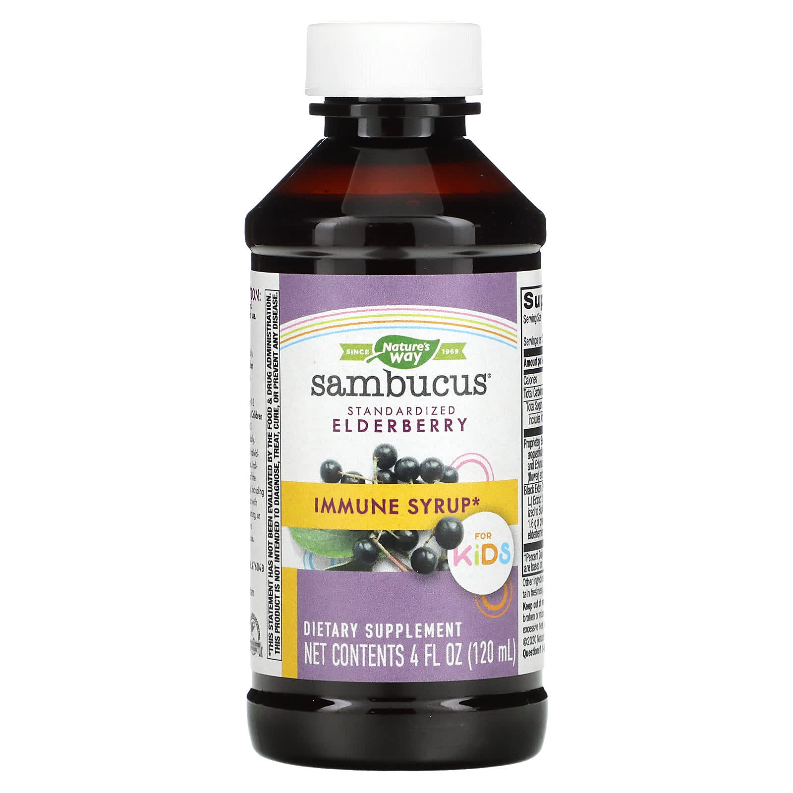 Nature’s Way, Sambucus For Kids, 4 Oz UPC 033674069738 | Hilife Vitamins