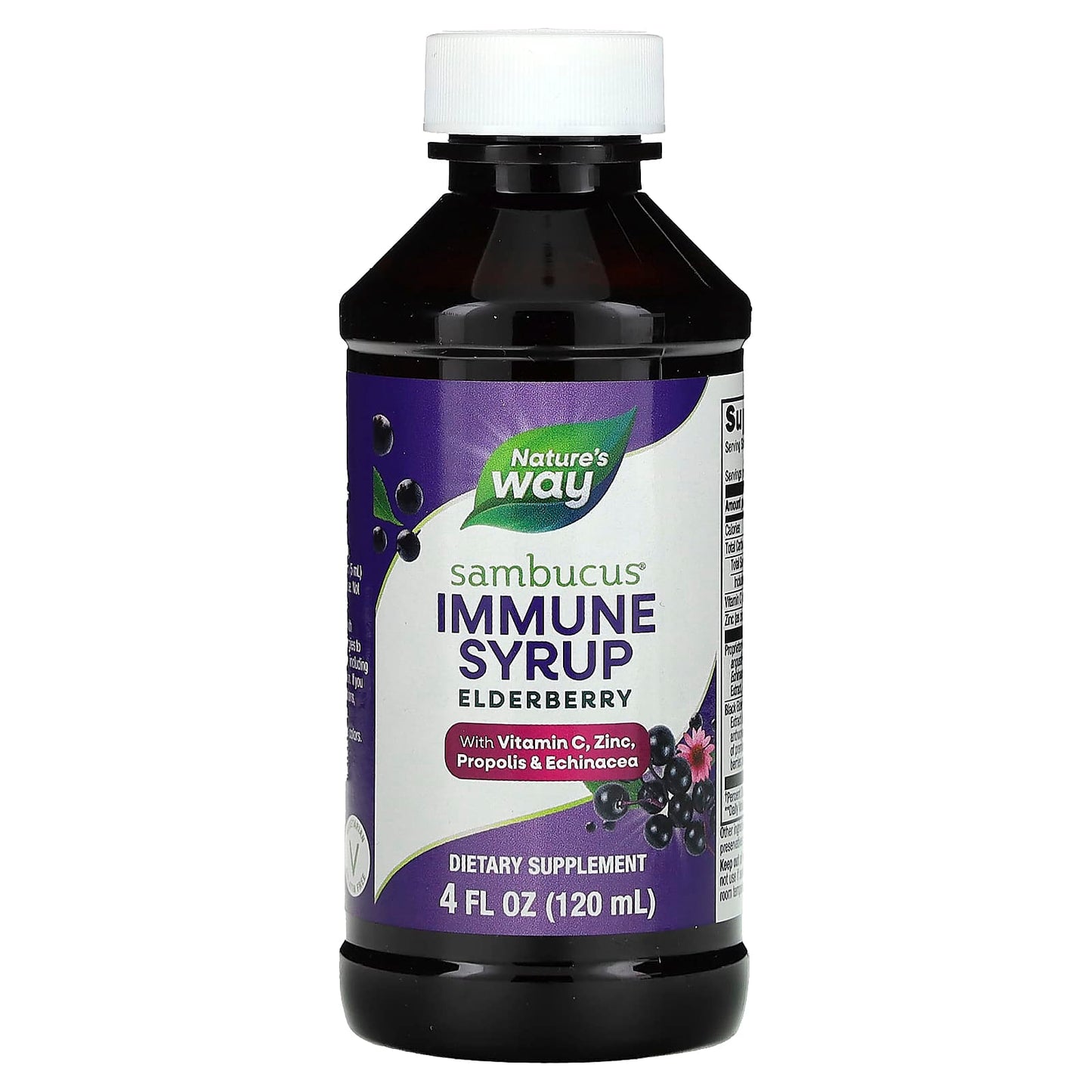 Nature’s Way, Sambucus Immune Syrup, 4 Oz UPC 033674069745 | Hilife Vitamins