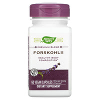 Nature’s Way, Forskohlii Extract Standardized, 60 Vegetarian Capsules UPC 033674100066 | Hilife Vitamins
