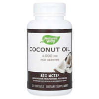 Nature’s Way, Coconut Oil, 120 Softgels UPC 033674100097 | Hilife Vitamins