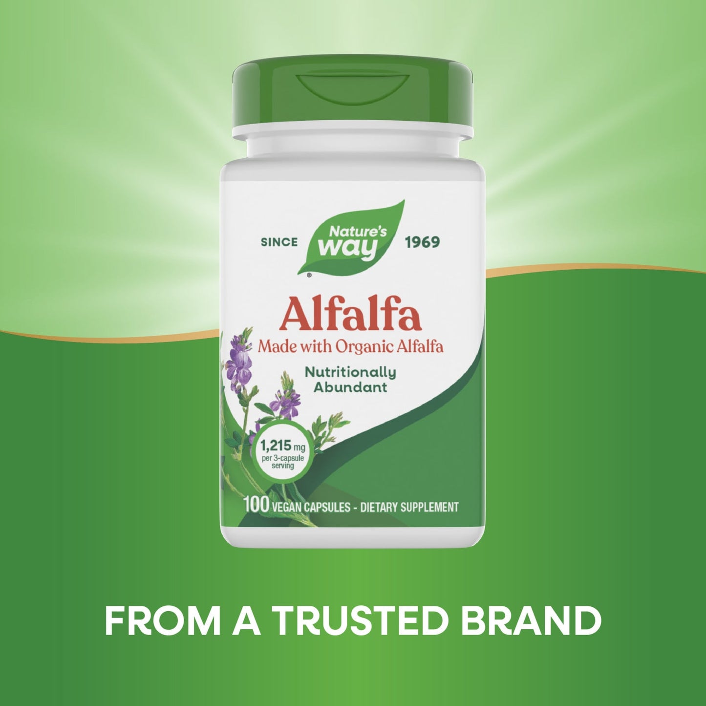Nature’s Way, Alfalfa Leaves, 100 Vegetarian Capsules UPC 033674101001 | Hilife Vitamins