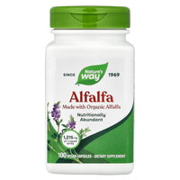 Nature’s Way, Alfalfa Leaves, 100 Vegetarian Capsules UPC 033674101001 | Hilife Vitamins