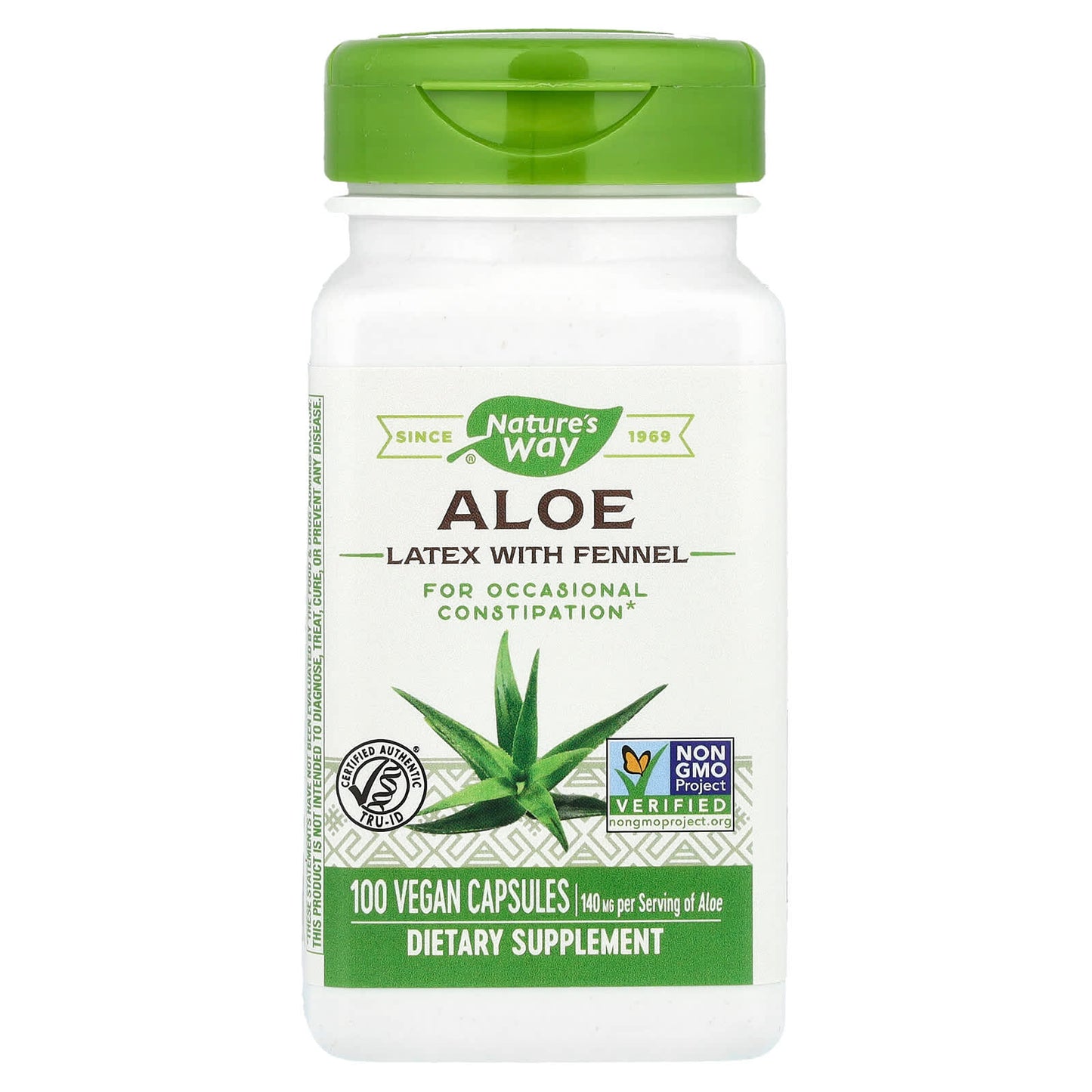 Nature’s Way, Aloe Vera Leaves, 100 Vegetarian Capsules UPC 033674101506 | Hilife Vitamins