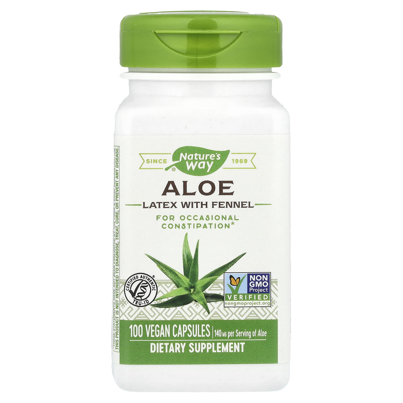 Nature’s Way, Aloe Vera Leaves, 100 Vegetarian Capsules UPC 033674101506 | Hilife Vitamins