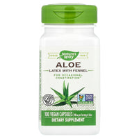 Nature’s Way, Aloe Vera Leaves, 100 Vegetarian Capsules UPC 033674101506 | Hilife Vitamins