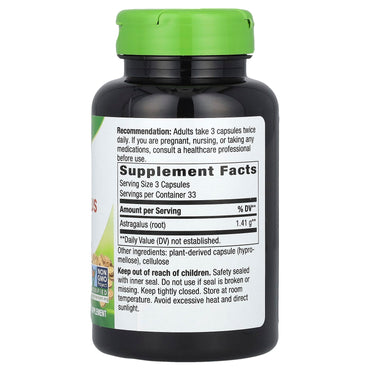 Nature’s Way, Astragalus, 100 Vegetarian Capsules UPC 033674101803 | Hilife Vitamins