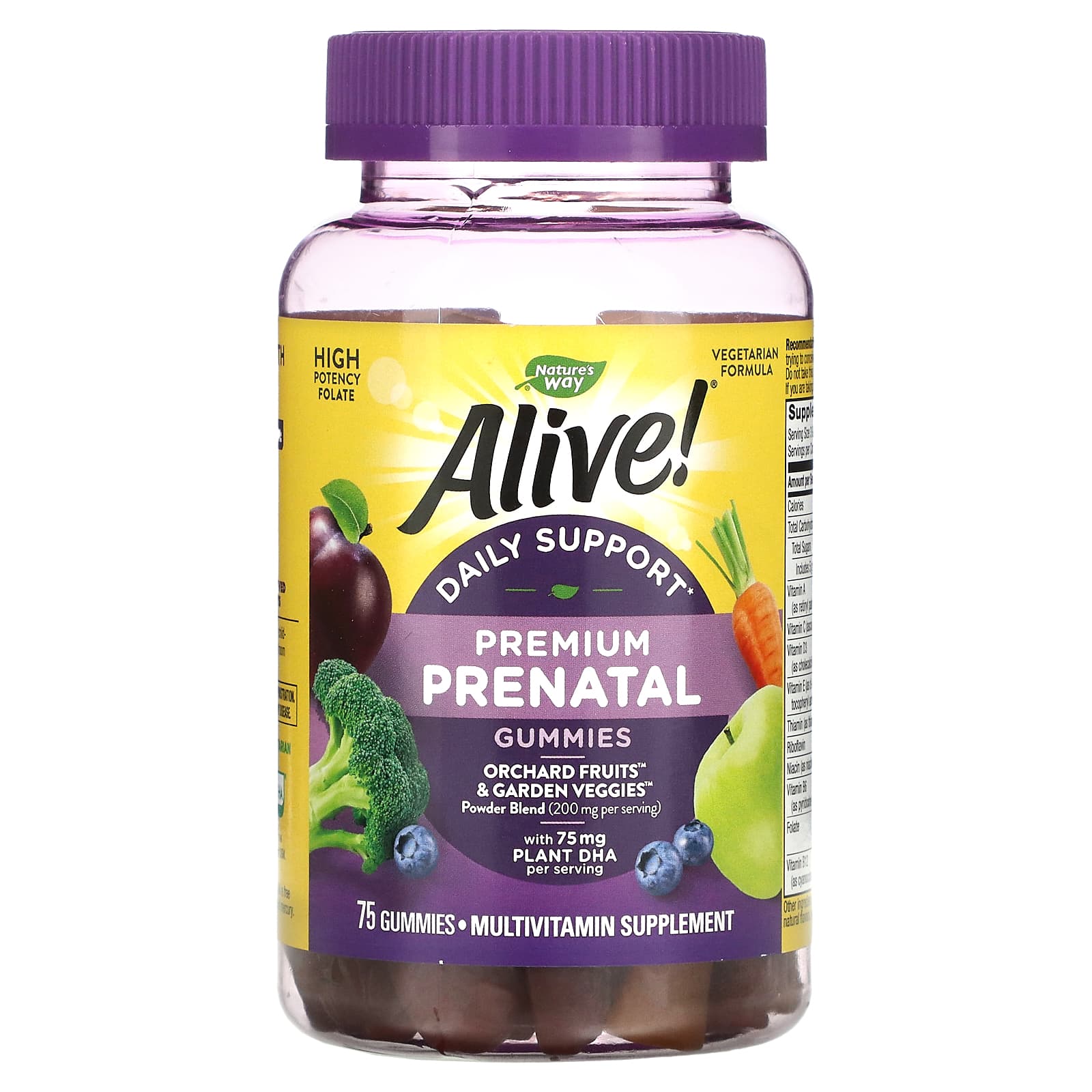Nature’s Way, Alive! Prenatal Gummy Vitamins, 75 Gummies UPC 033674104828 | Hilife Vitamins