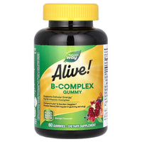 Nature’s Way, Alive! B-Complex Gummies, 60 Gummies UPC 033674104835 | Hilife Vitamins