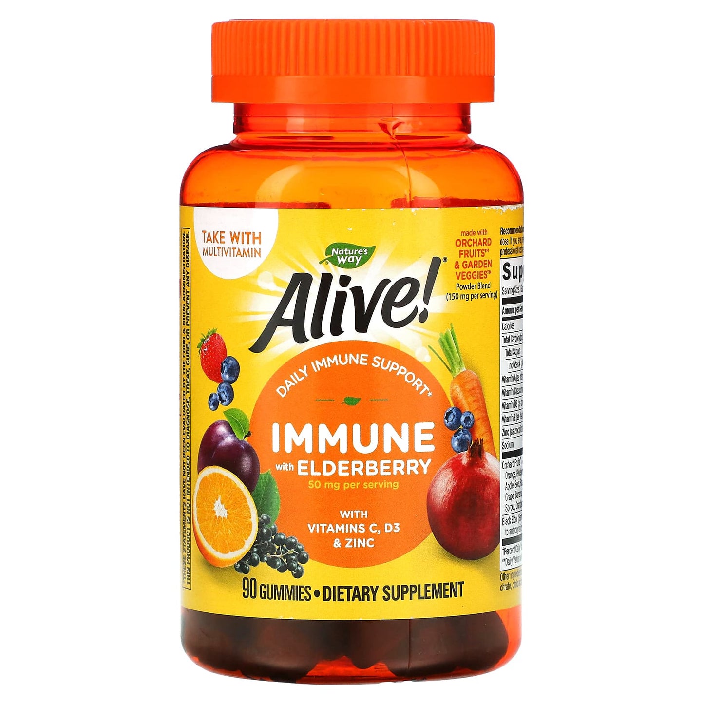 Nature’s Way, Alive! Immune, 90 Gummies UPC 033674104842 | Hilife Vitamins