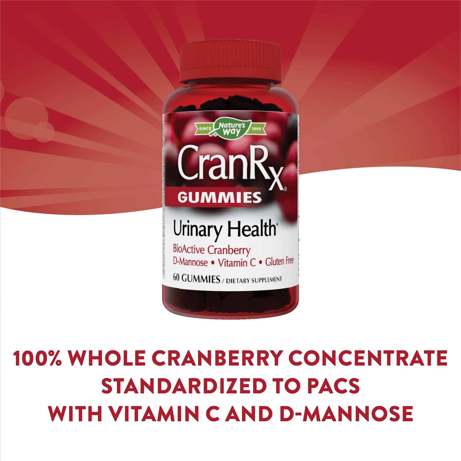 Nature’s Way, CranRx Gummies, 60 Gummies UPC 033674104859 | Hilife Vitamins