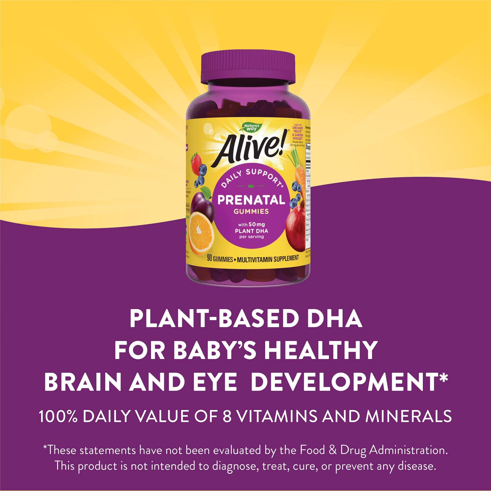 Nature’s Way, Prenatal Alive!, 90 Gummies UPC 033674104880 | Hilife Vitamins