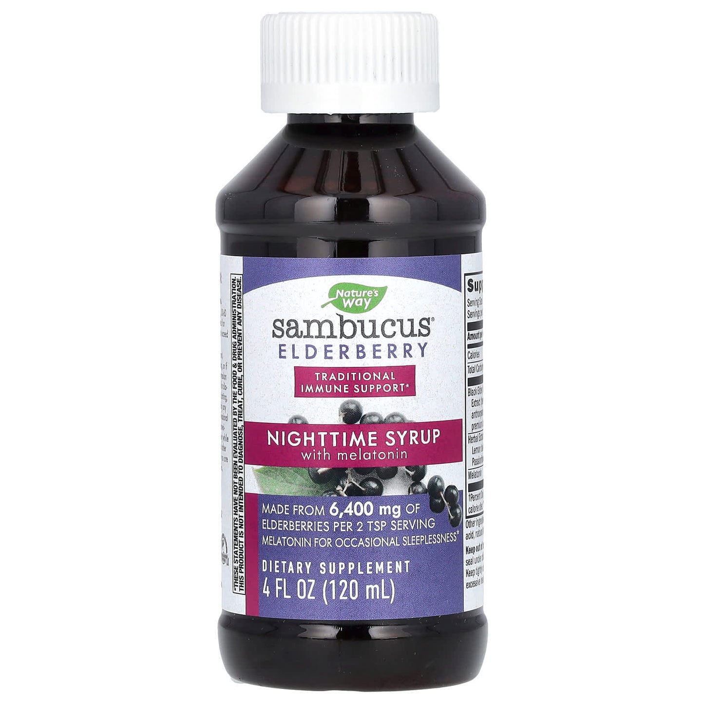 Nature’s Way, Sambucus Night Time, 4 Oz liquid UPC 033674105320 | HiLife Vitamins