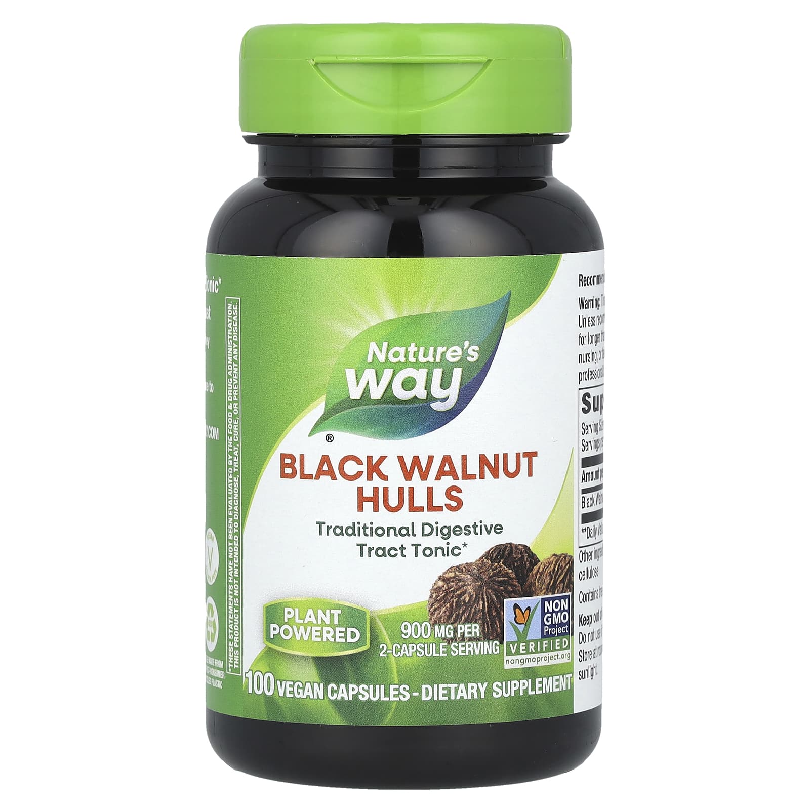 Nature’s Way, Black Walnut, 100 Vegetarian Capsules UPC 033674106006 | Hilife Vitamins