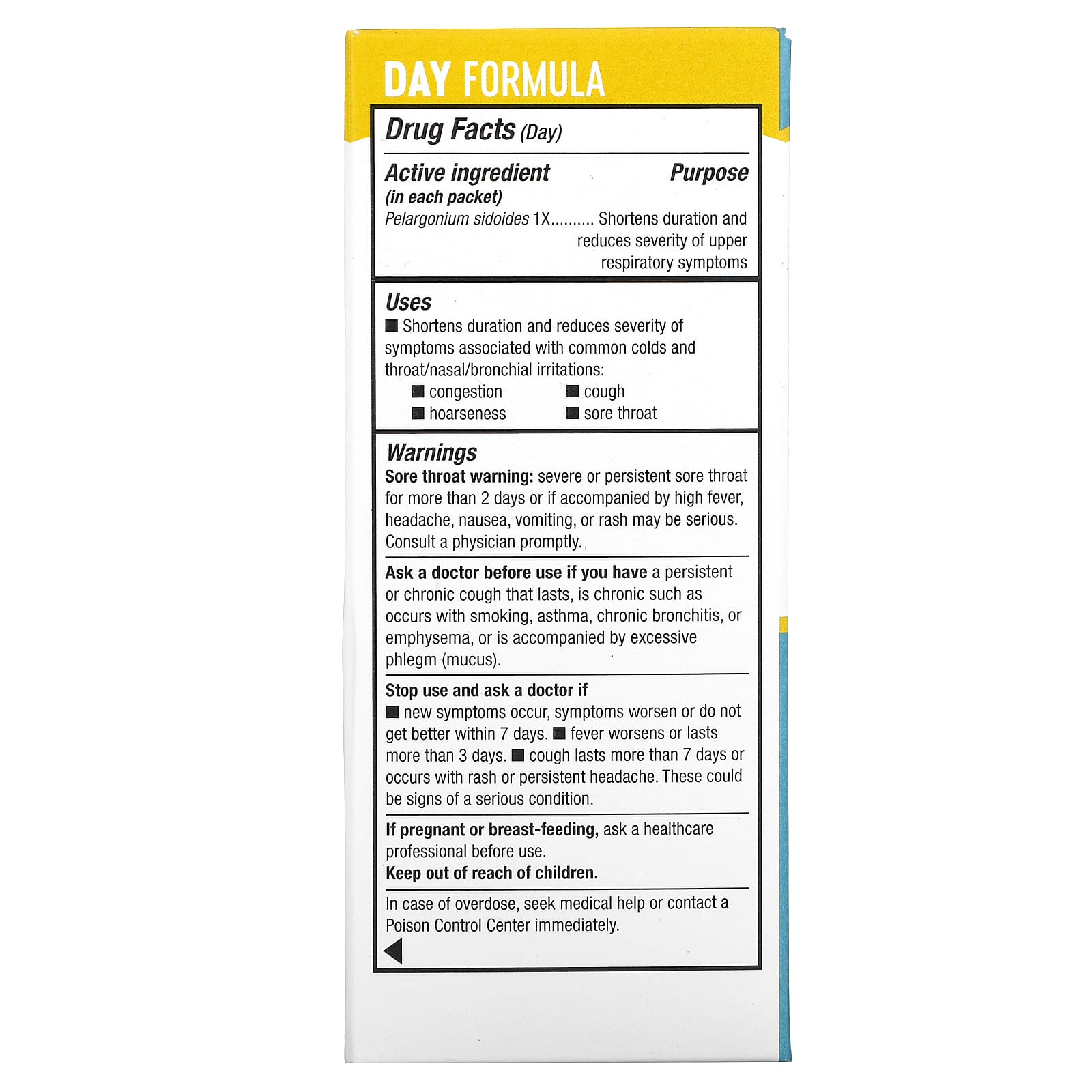 Nature’s Way, Umcka Coldcare Day & Night Hot Drink, 12 Packets UPC 033674106013 | Hilife Vitamins
