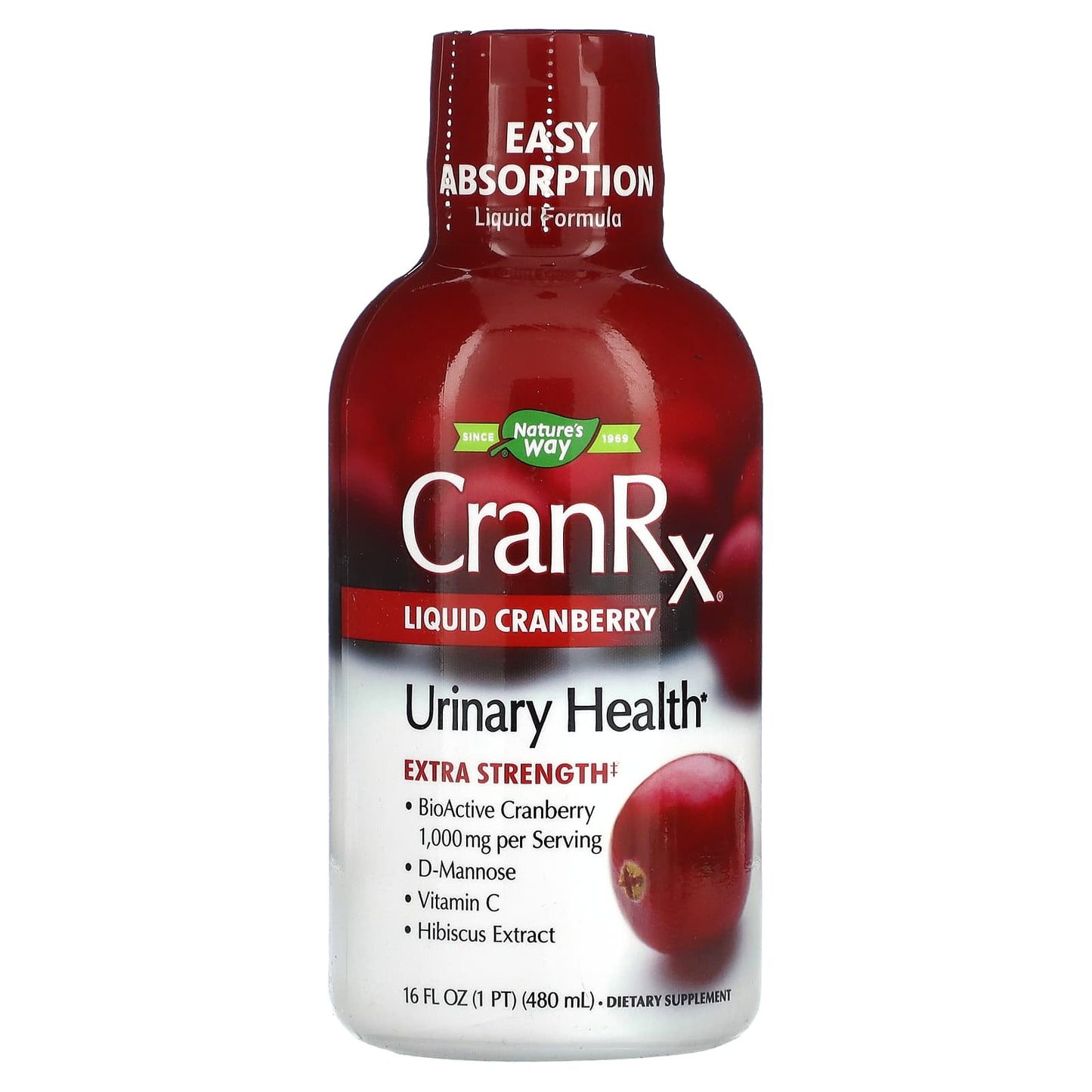 Nature’s Way, CranRx Cranberry Liquid, 16 Oz UPC 033674106136 | Hilife Vitamins