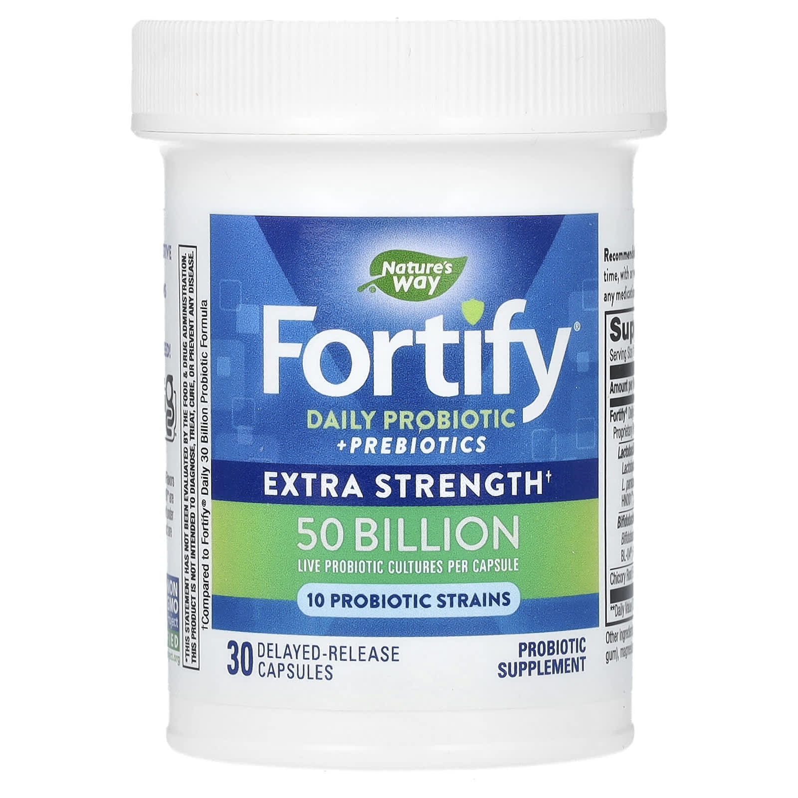 Nature’s Way, Primadophilus Fortify Daily 50 Billion Probiotic, 30 Vegetarian Capsules UPC 033674106730 | Hilife Vitamins