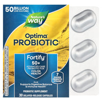 Nature’s Way, Primadophilus Optima Adult 50+, 30 Vegetarian Capsules UPC 033674107621 | Hilife Vitamins