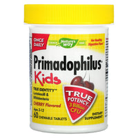 Nature’s Way, Primadophilus for Kids Cherry Flavored 3 Billion CFU, 60 Tablets UPC 033674110355 | Hilife Vitamins