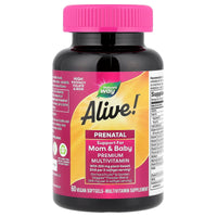 Nature’s Way, Alive! Prenatal Multi-Vitamin, 60 Vegetarian Softgels UPC 033674112090 | Hilife Vitamins
