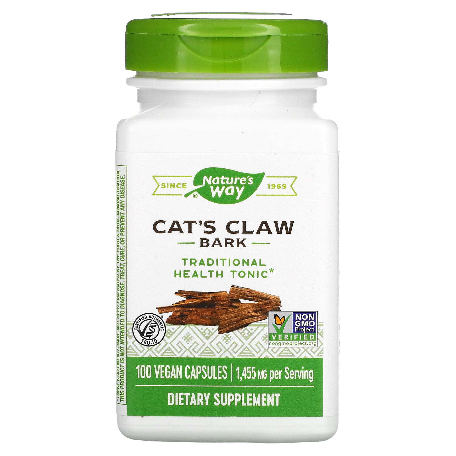 Nature’s Way, Cat's Claw Bark, 100 Vegetarian Capsules UPC 033674114506 | Hilife Vitamins
