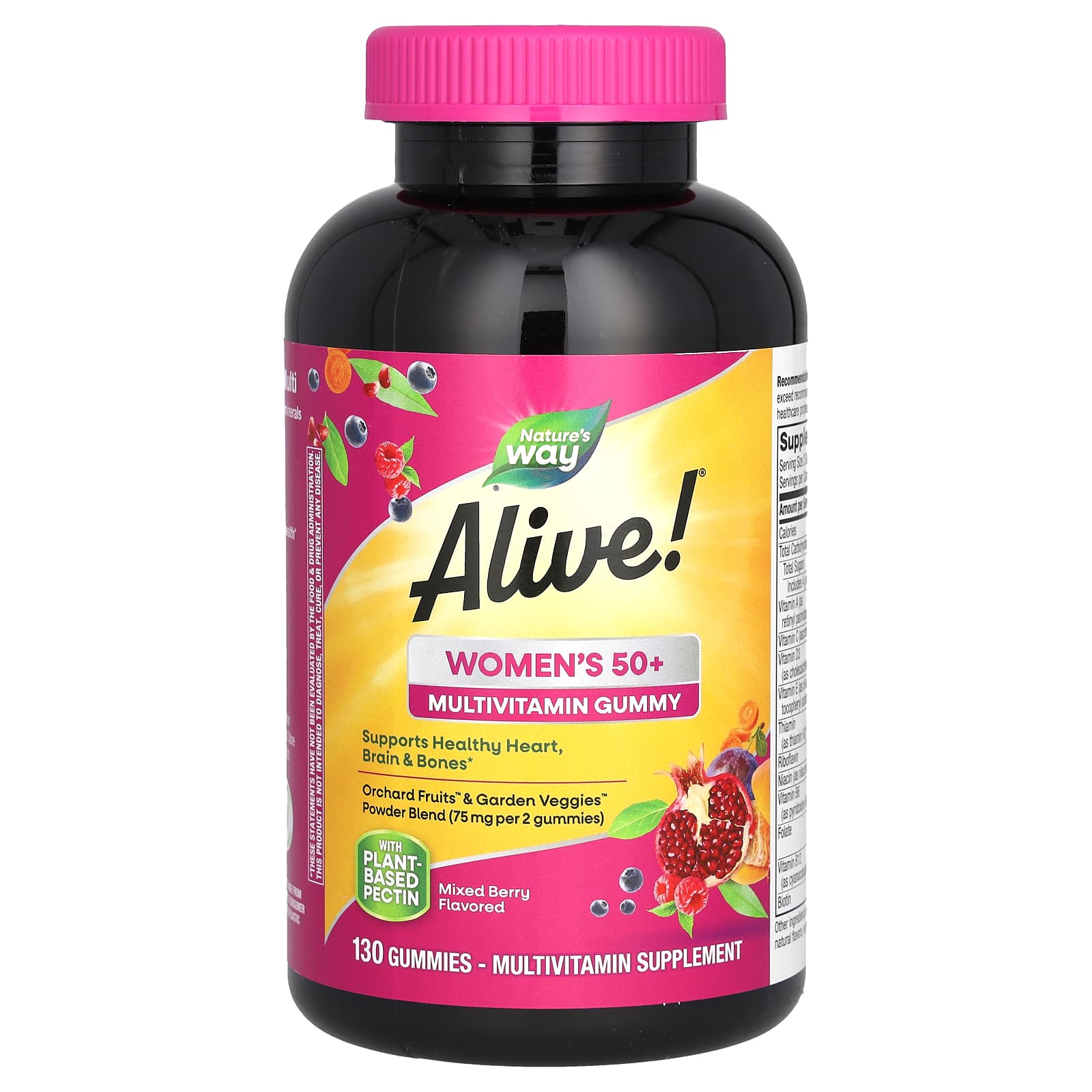 Nature’s Way, Alive! Women's 50+, 130 Gummies UPC 033674115374 | Hilife Vitamins