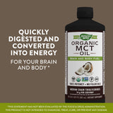Nature’s Way, MCT Oil From Coconut 100% Potency, 30 Oz Liquid - [product_sku] | HiLife Vitamins